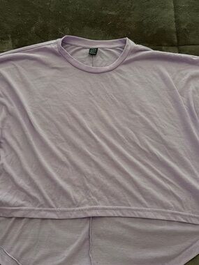 SHEIN Lavender Crop Tee